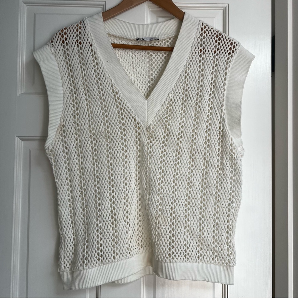 ZARA crochet vest top